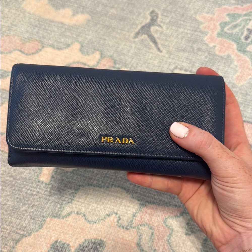 Prada Midnight Blue Wallet